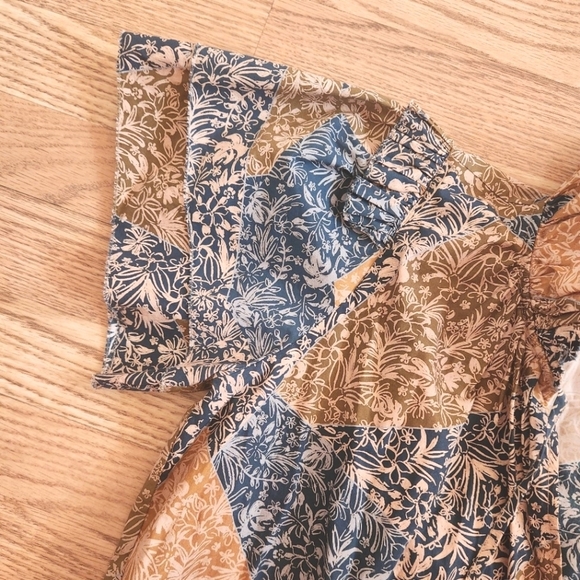 EUC HUNTER BELL Merritt Dress in Prairie Patchwork Multi, Size M - Picture 5 of 11